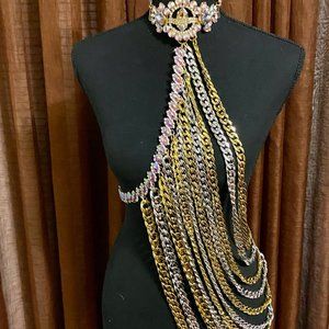 Stunning Draped Neckavest (One size fit all )